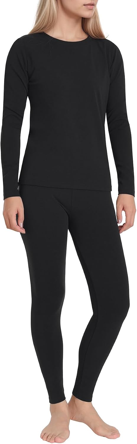 Women’s Petite Fleece-Lined Thermal Underwear Set