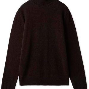 Women’s 100% wool essential high-neck knit sweater