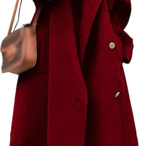 Loose-Fit Mid-Length Wool-Blend Coat