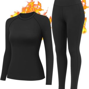 Women’s Long-Sleeve Thermal Top and Pants Set