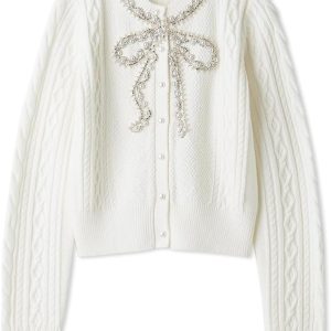 Women’s embellished (beaded) knit pullover
