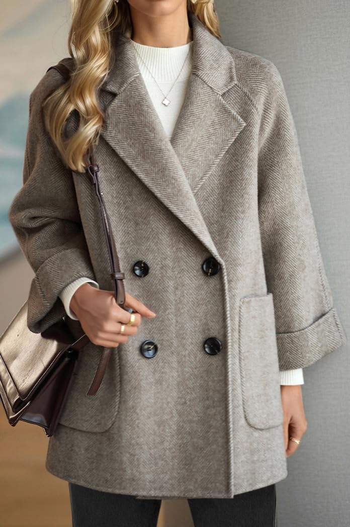 Loose-Fit, Thickened Double-Breasted Coat - Image 2