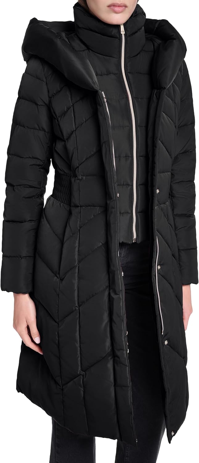 Women’s Taffeta Coat with Elastic Waist