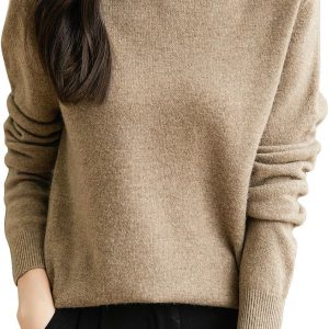 Women’s Seamless Mock-Neck Knit Top