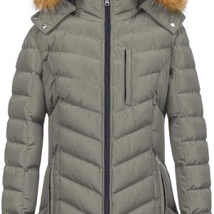 Women's Winter Hooded Coat Waterproof Warm Long Puffer Jacket Parka