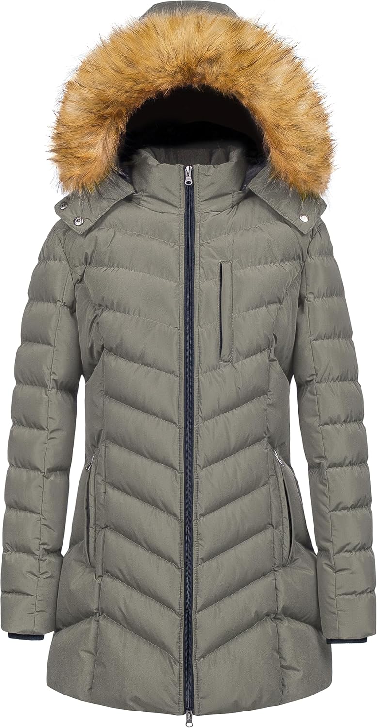 Women’s Long Hooded Puffer Parka