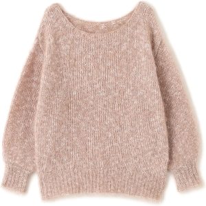 Multi-colored, soft-touch knit sweater